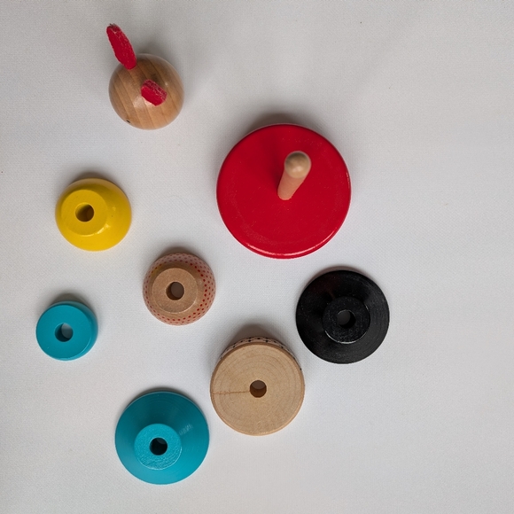 Petit Collage Wooden Rabbit Stacker Toy - Picture 3 of 5